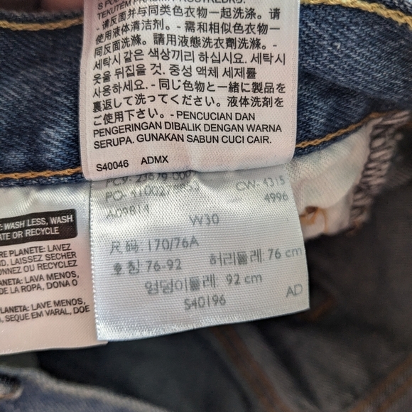 Levi's 501 Men jeans short 100% cotton size 30 in great used condition - Picture 6 of 12